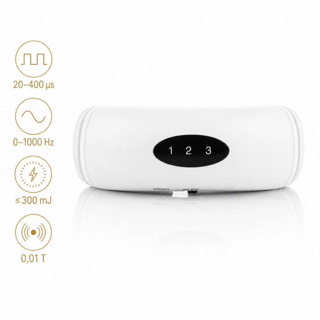 Elektromagnetisch nek- en rugmassageapparaat met 6 massagestanden en 16 intensiteitsniveaus