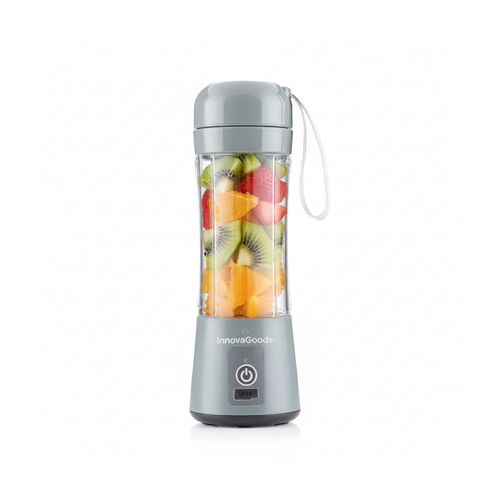 Draagbare oplaadbare mini blender 380 ml met 4 messen USB