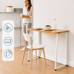Inklapbare tafel opvouwbaar bureau MDF hout 80x87 cm