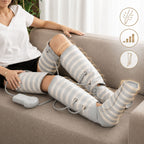 Luchtcompressie beenmassager met 4 massagestanden, grijs