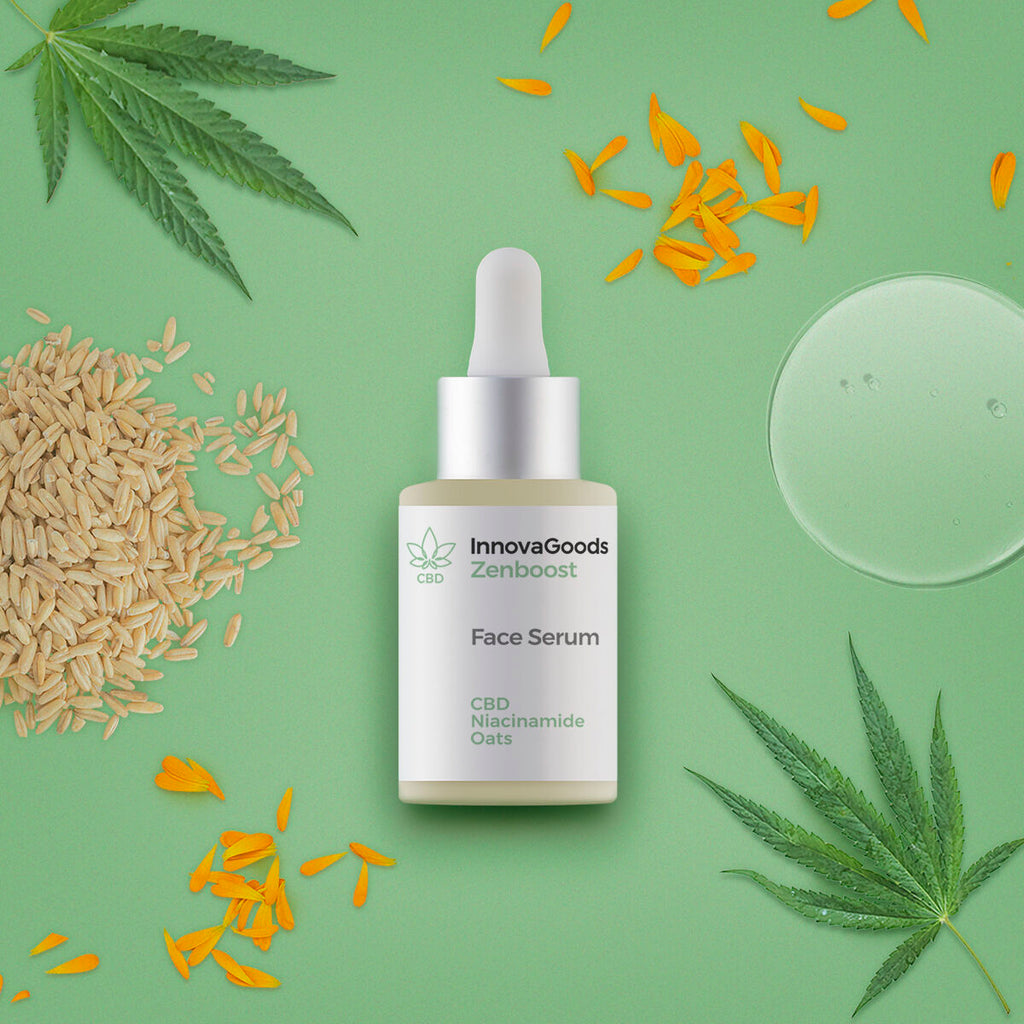 Gezichtsserum CBD Zenboost 30 ml, veganistisch, voor gevoelige huid