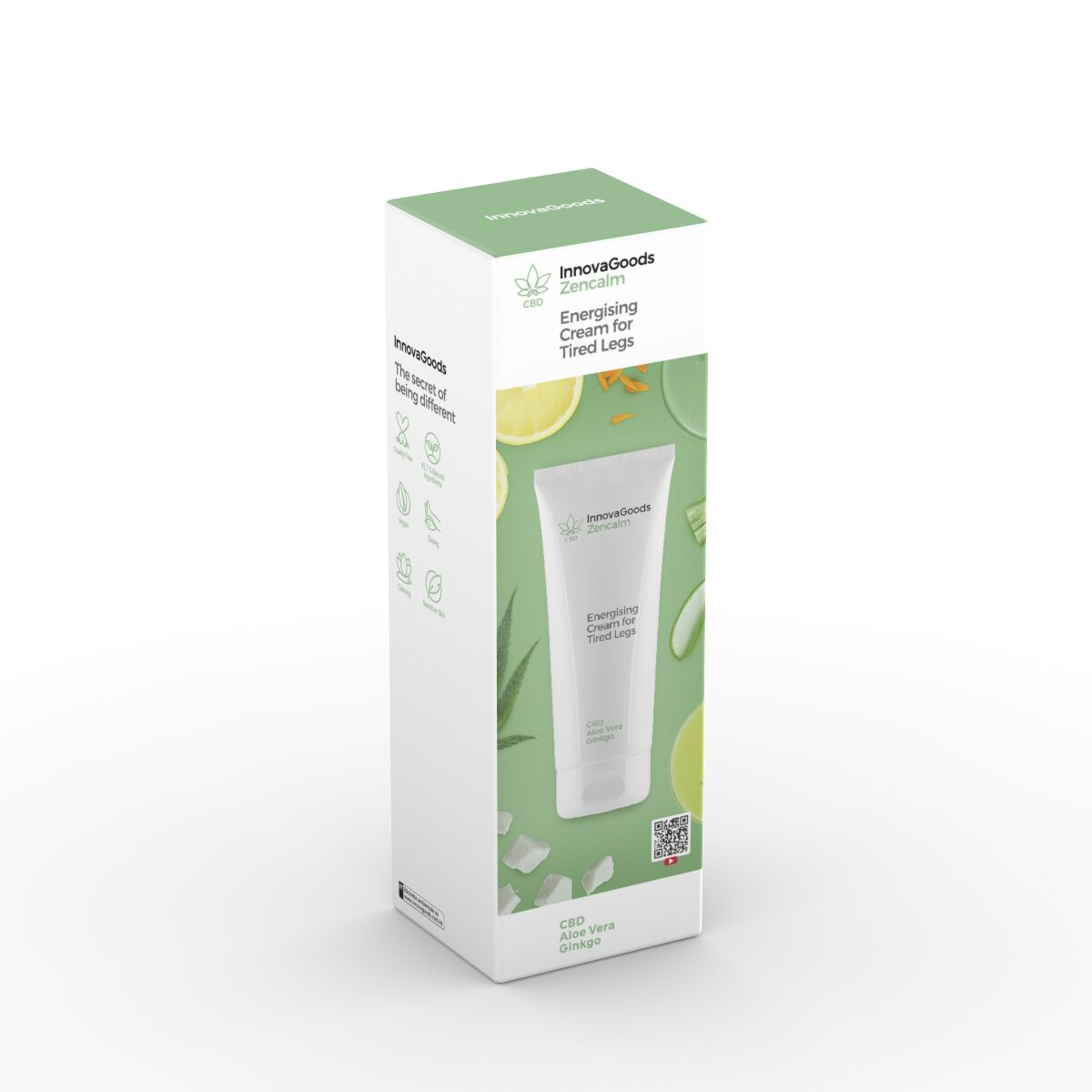 Energiegevende crème voor vermoeide benen met CBD, 200 ml