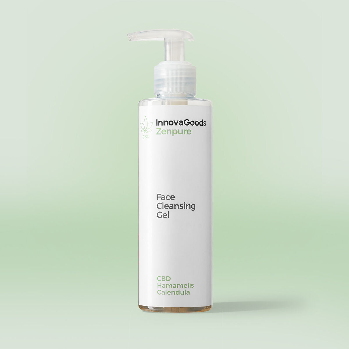 Gezichtsreinigingsgel met CBD, 200 ml, vegan, voor gevoelige huid