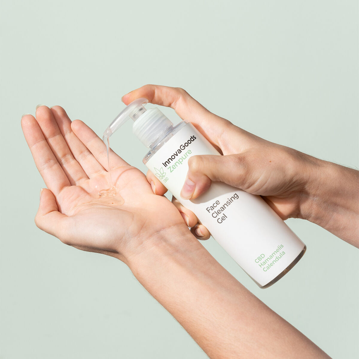 Gezichtsreinigingsgel met CBD, 200 ml, vegan, voor gevoelige huid
