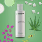 Hydraterende exfoliërende gezichtstoner met CBD, 150 ml