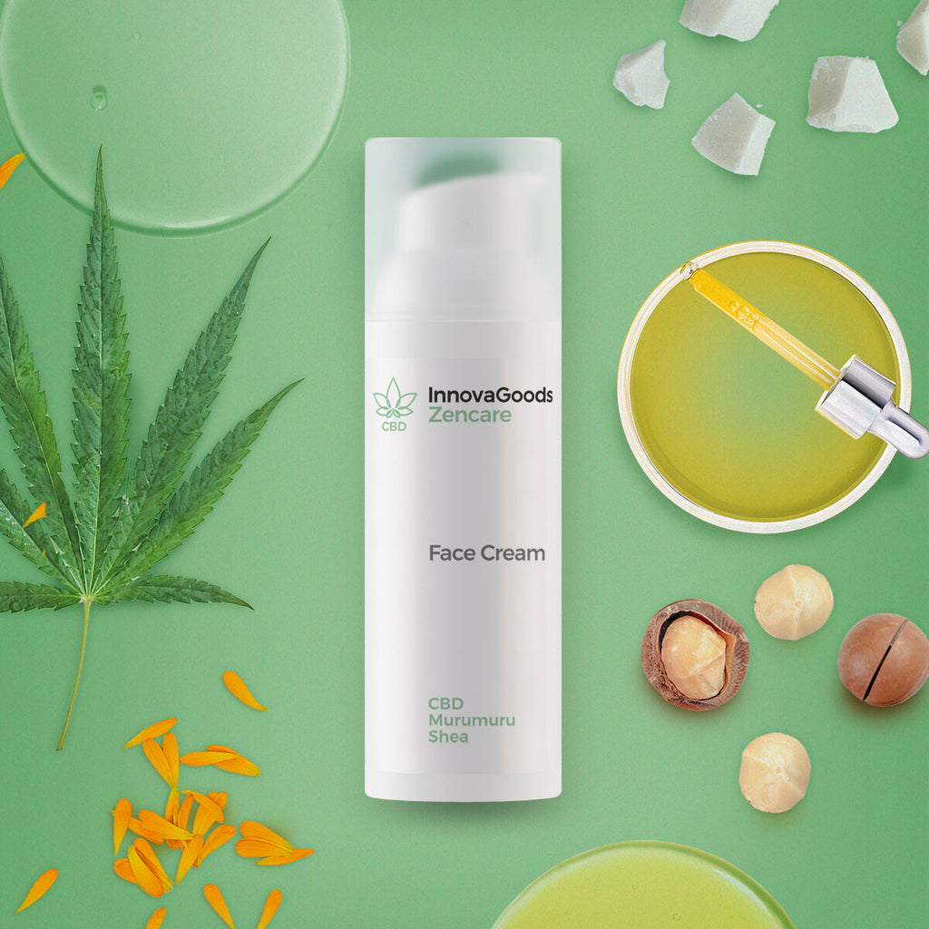 Hydraterende gezichtscrème met CBD, 50 ml, vegan
