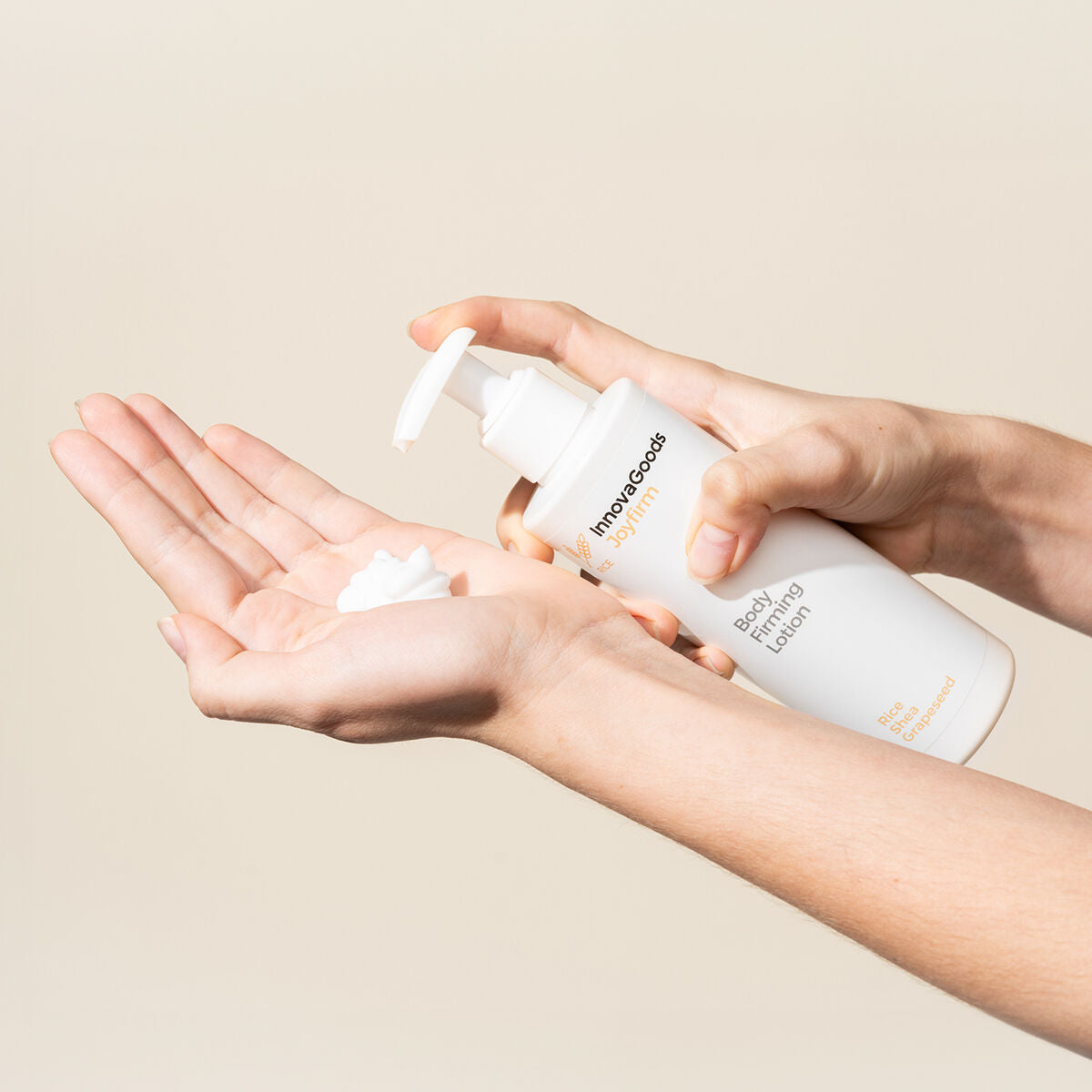 Verstevigende bodylotion rijst 250 ml, veganistisch, alle huidtypes