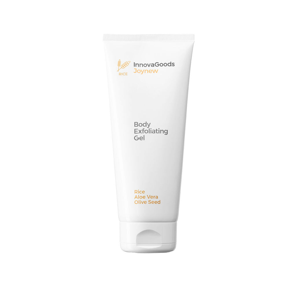 Exfoliërende lichaamsgel met rijst, aloë vera en olijfpit, 200 ml