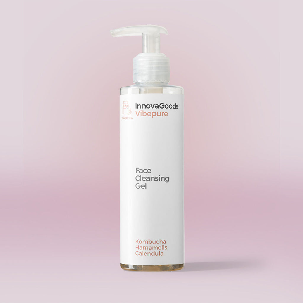 Gezichtsreinigingsgel met kombucha, vegan, 200 ml, alle huidtypes