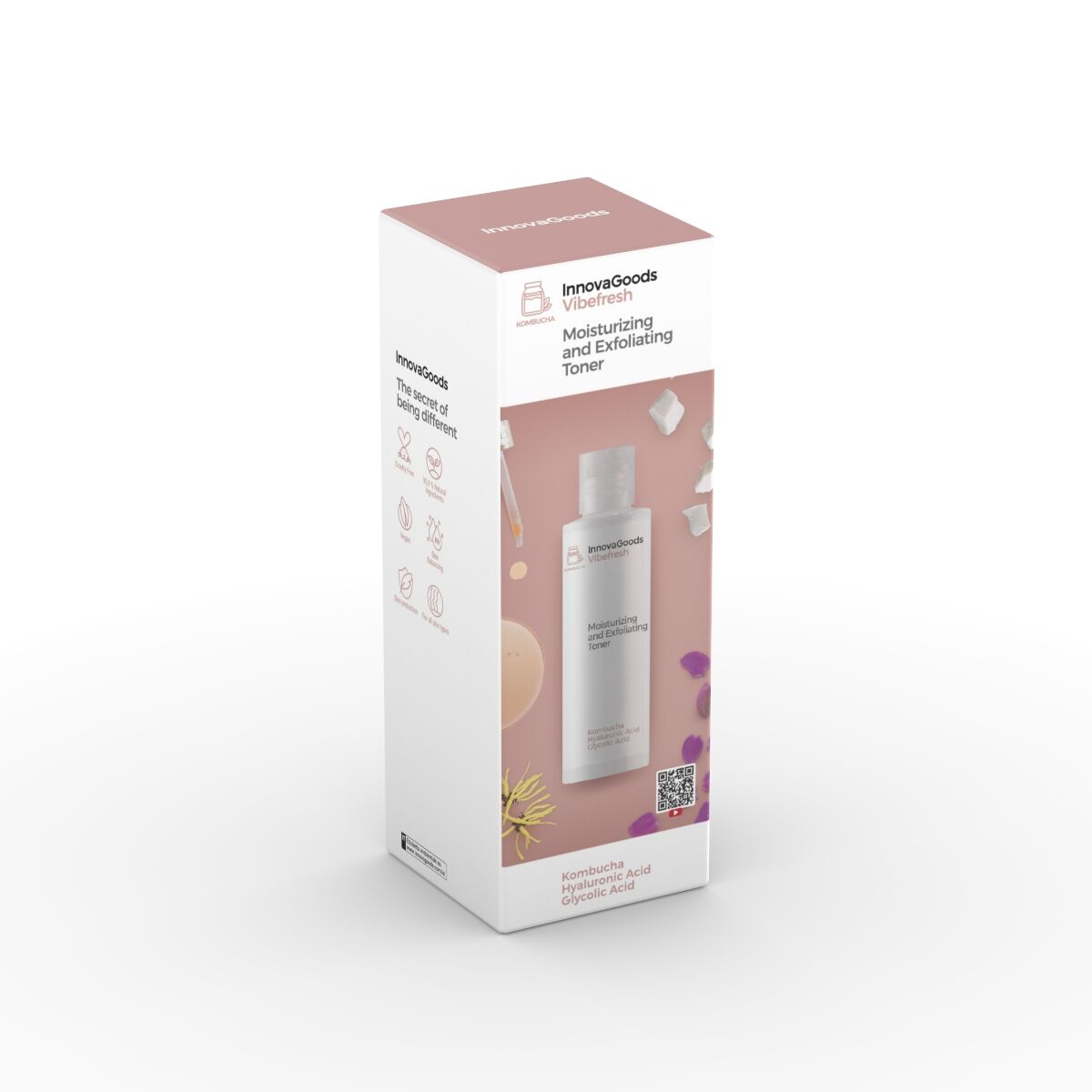 Hydraterende exfoliërende gezichtstoner Kombucha 150 ml