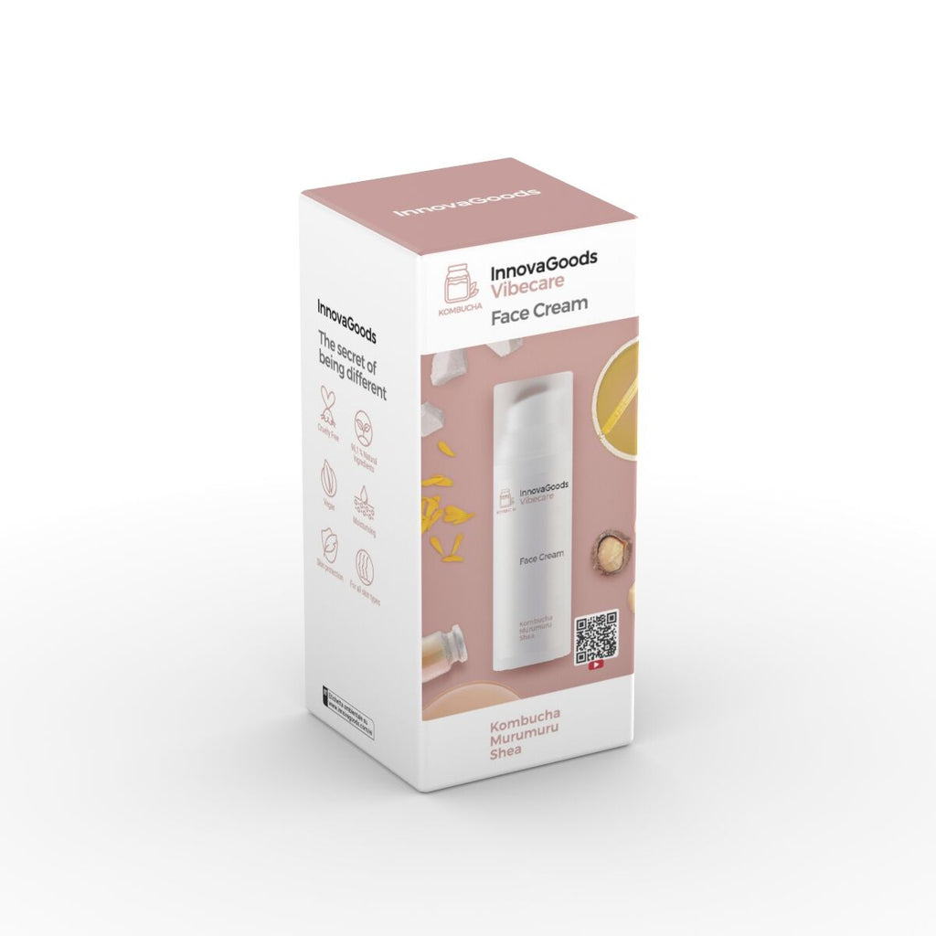 Hydraterende gezichtscrème met kombucha, 50 ml, veganistisch