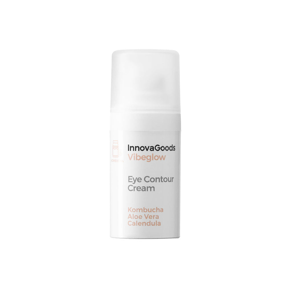 Oogcontourcrème Kombucha 15 ml, veganistisch, tegen wallen en donkere kringen