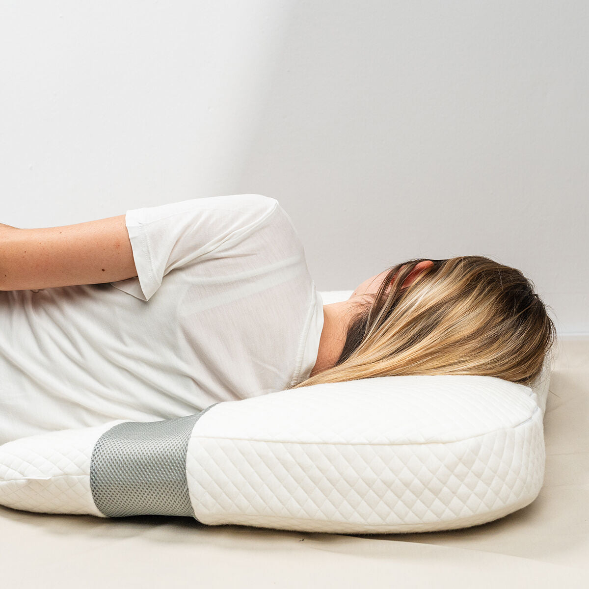 Ergonomisch nekkussen U-vorm, visco-elastisch, wasbare hoes