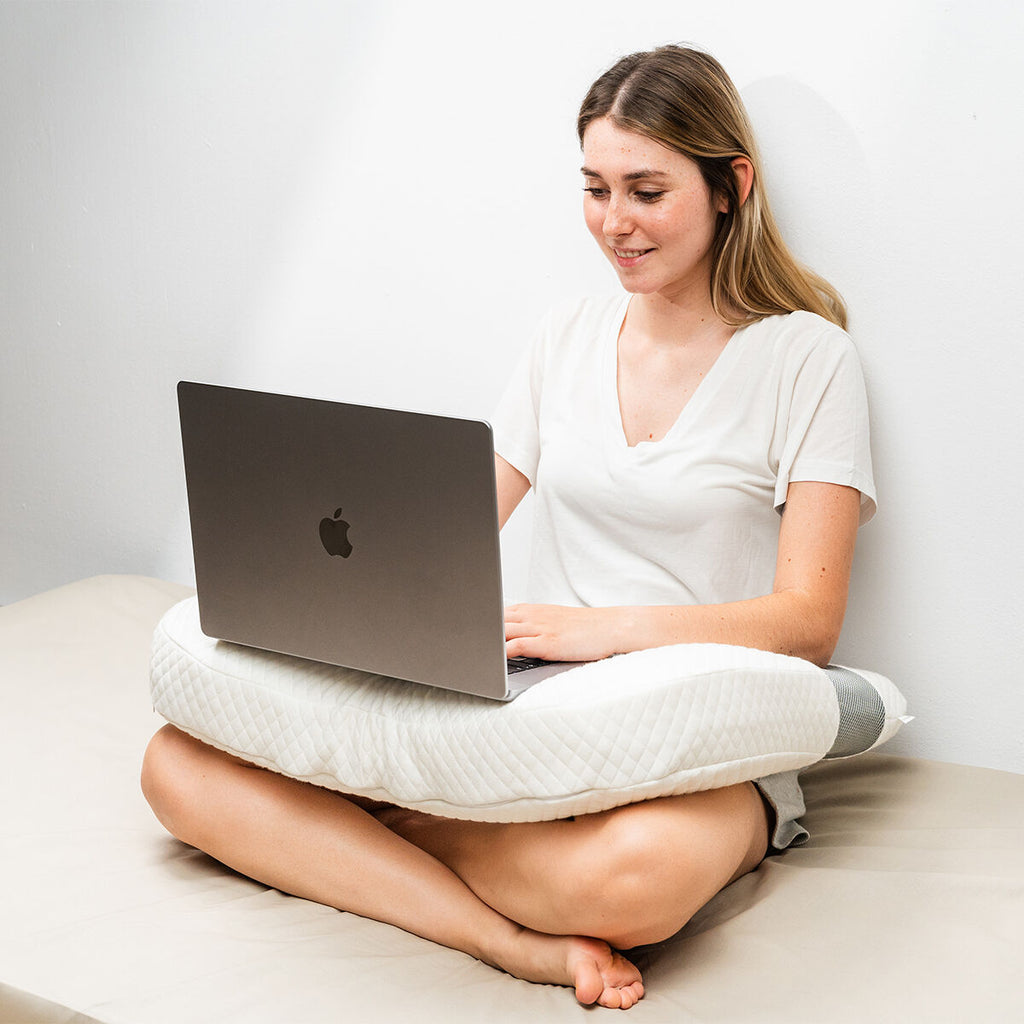 Ergonomisch nekkussen U-vorm, visco-elastisch, wasbare hoes