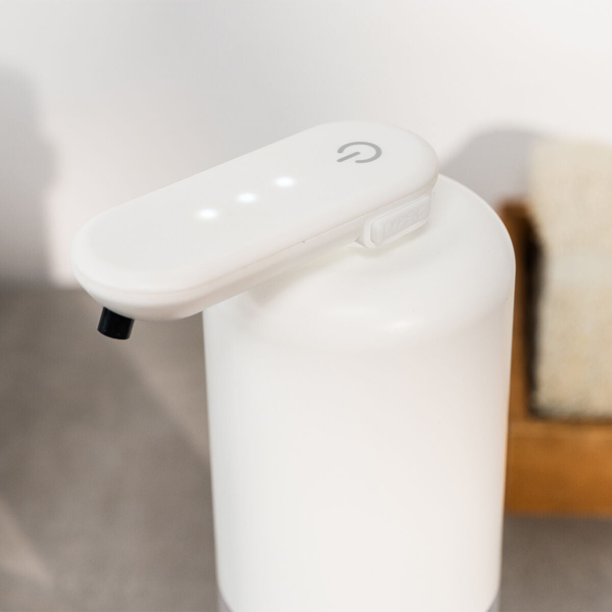 Automatische zeepdispenser met sensor, navulbaar, 350 ml, USB-C