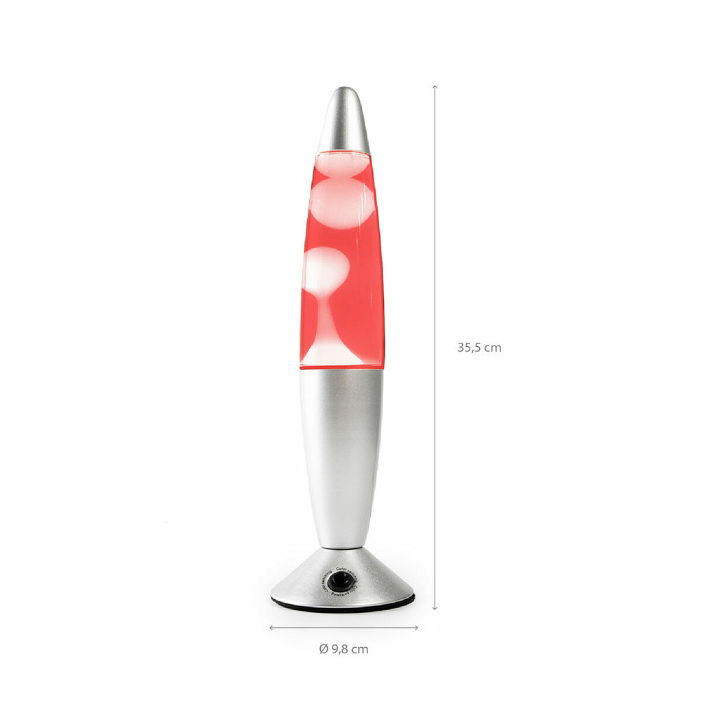 Led-lavalamp veelkleurig retro-ontwerp, 7 kleuren, aluminium voet