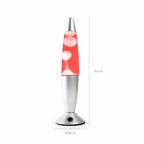 Led-lavalamp veelkleurig retro-ontwerp, 7 kleuren, aluminium voet