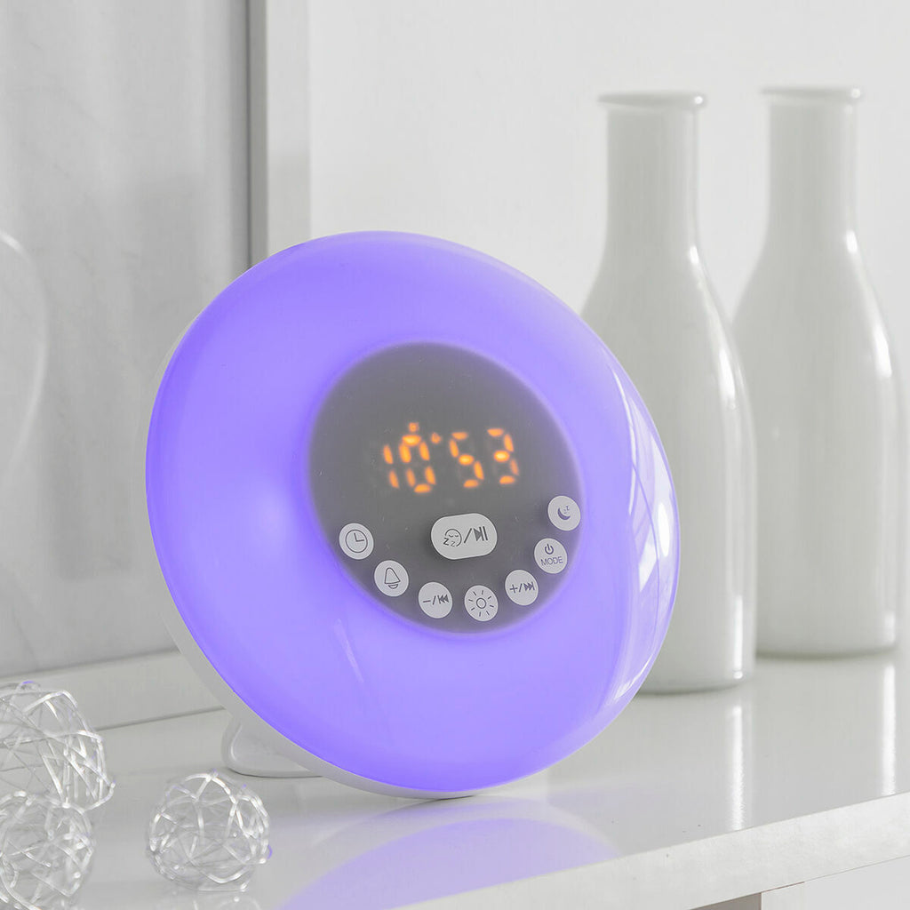 Oplaadbare zonsopgangwekker met Bluetooth-luidspreker en FM-radio
