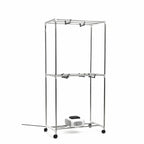 Draagbare elektrische wasdroger 2 niveaus, 1200 W, 15 kg, blauw