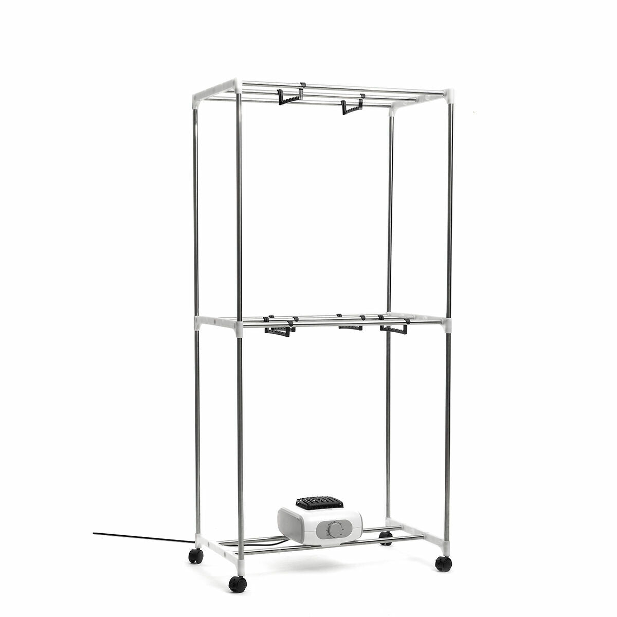Draagbare elektrische wasdroger 2 niveaus, 1200 W, 15 kg, blauw