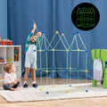 Bouwpakket voor kinderen 85 onderdelen, glow in the dark, met draagtas