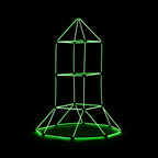 Bouwpakket voor kinderen 85 onderdelen, glow in the dark, met draagtas