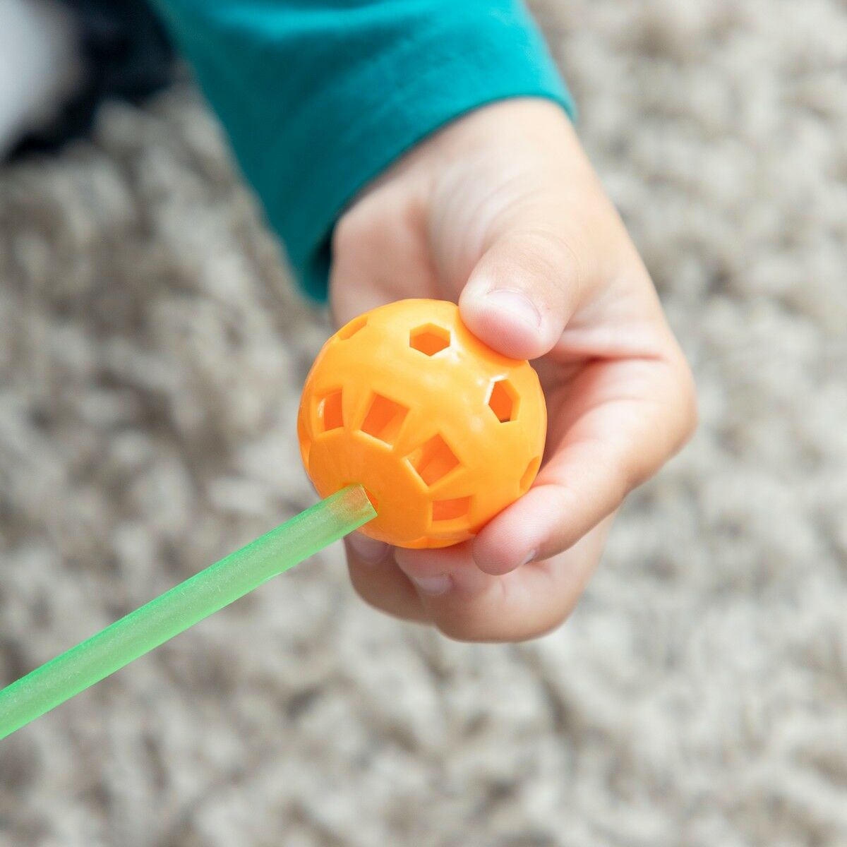 Bouwpakket voor kinderen 85 onderdelen, glow in the dark, met draagtas