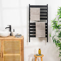 Elektrische handdoekenrek 10 stangen, staand of wandmontage, zwart