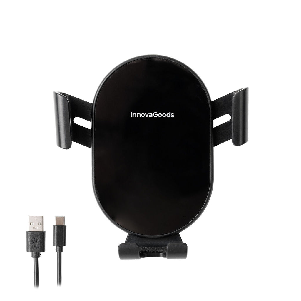 Draadloze snellader autohouder 15W, klem voor ventilatierooster
