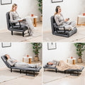 4-in-1 Slaapbank eenpersoons - fauteuil, chaise longue en bed