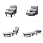 4-in-1 Slaapbank eenpersoons - fauteuil, chaise longue en bed