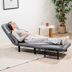 4-in-1 Slaapbank eenpersoons - fauteuil, chaise longue en bed