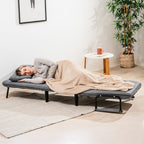 4-in-1 Slaapbank eenpersoons - fauteuil, chaise longue en bed