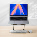 Inklapbare laptopstandaard verstelbaar 10-18 inch, grijs