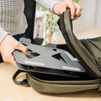 Inklapbare laptopstandaard verstelbaar 10-18 inch, grijs
