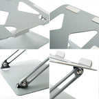 Inklapbare laptopstandaard verstelbaar 10-18 inch, grijs