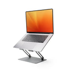 Inklapbare laptopstandaard verstelbaar 10-18 inch, grijs