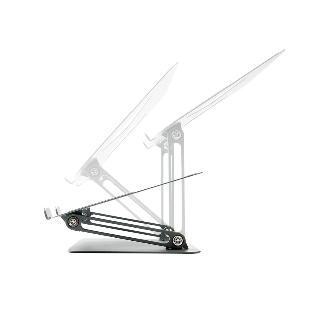 Inklapbare laptopstandaard verstelbaar 10-18 inch, grijs