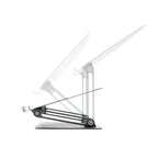 Inklapbare laptopstandaard verstelbaar 10-18 inch, grijs
