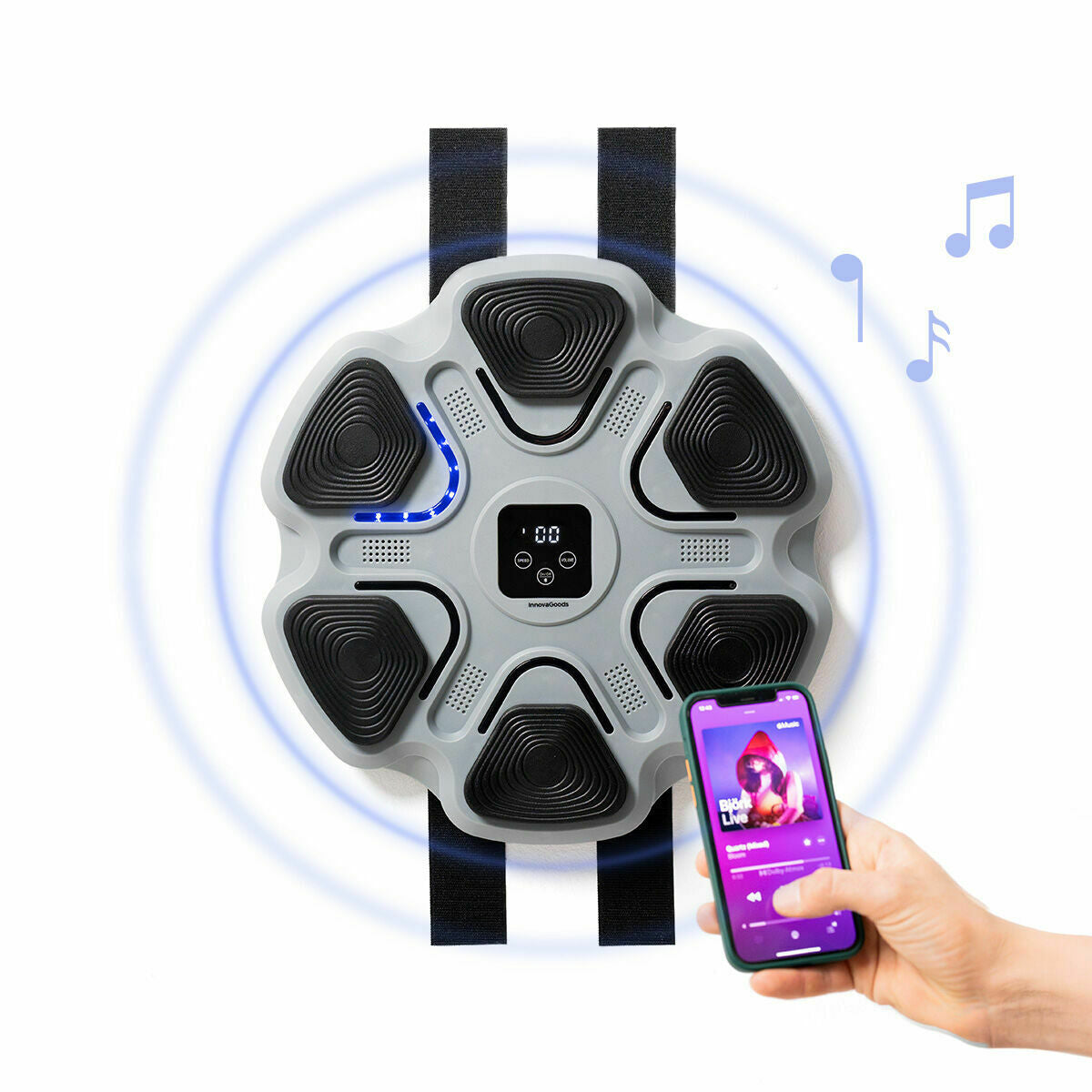 Oplaadbare muziek-bokszak met Bluetooth-speaker en LED-verlichting