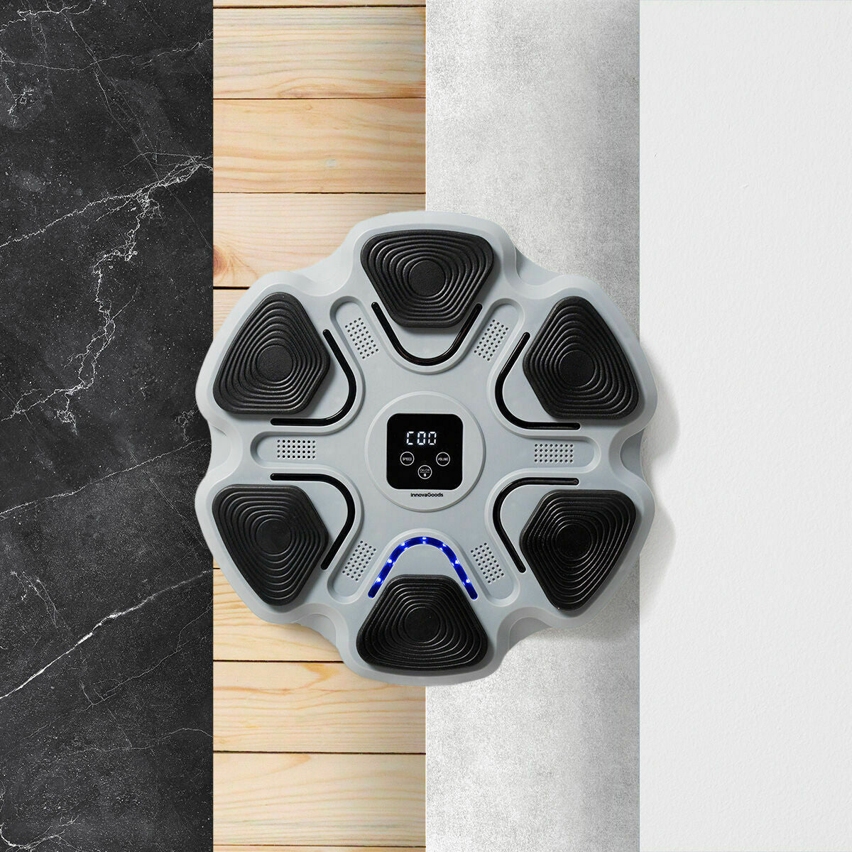 Oplaadbare muziek-bokszak met Bluetooth-speaker en LED-verlichting