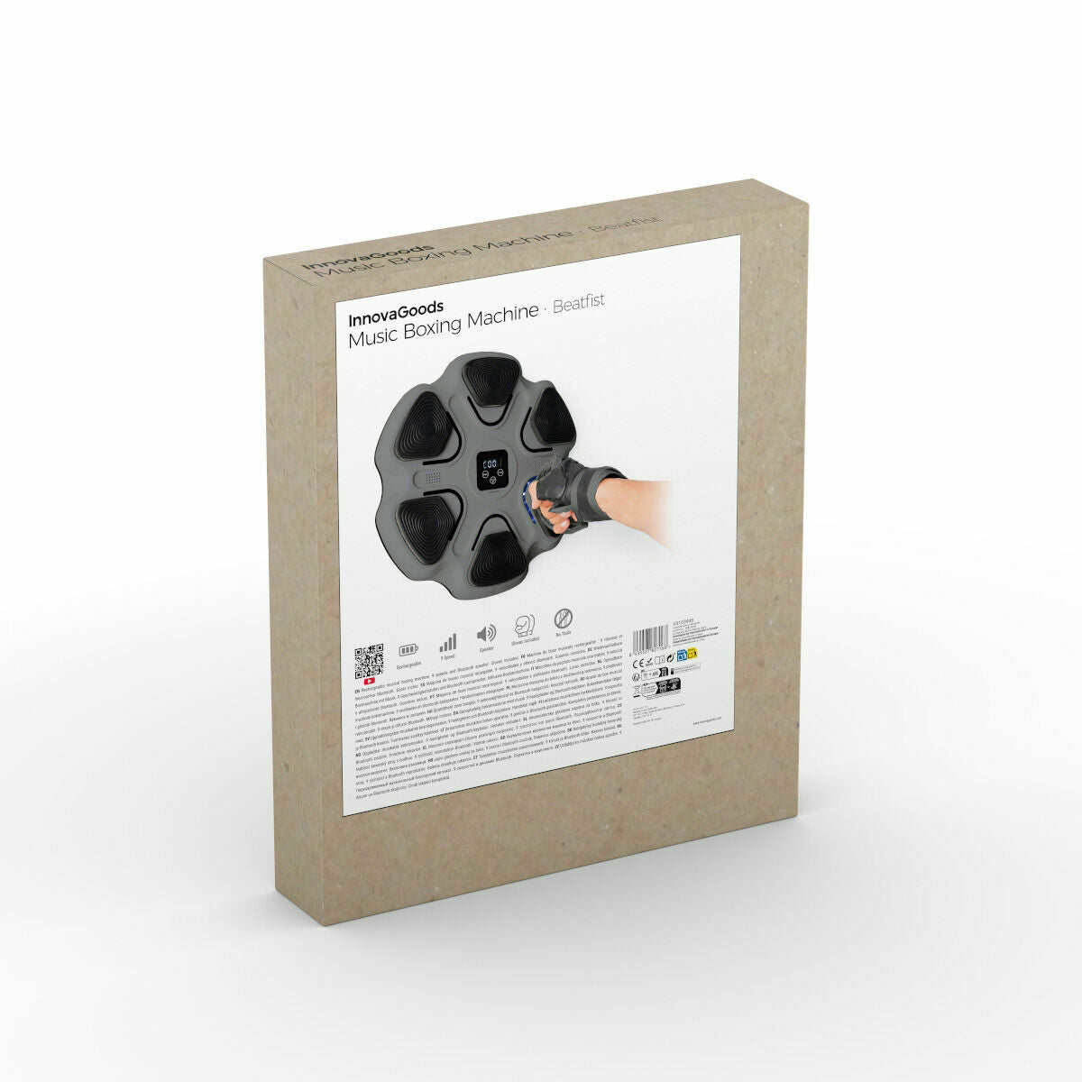 Oplaadbare muziek-bokszak met Bluetooth-speaker en LED-verlichting