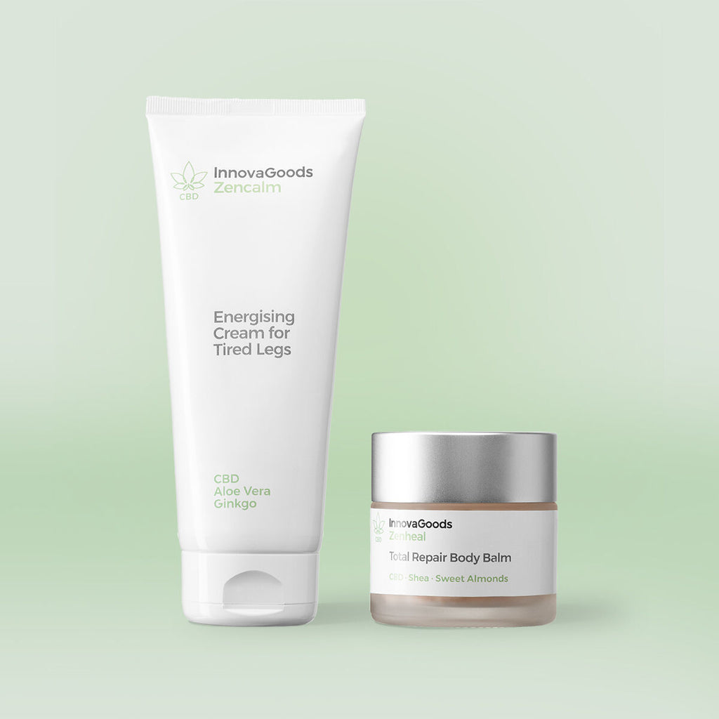 Duopakket herstellende CBD verzorging - balsem 50 ml en beencrème 200 ml