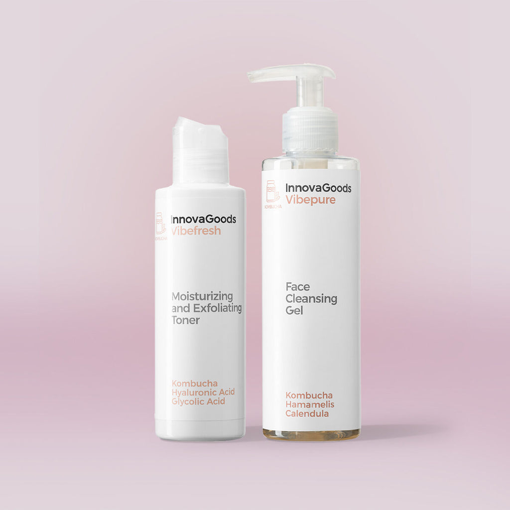 Duopakket gezichtsreiniging Kombucha - reinigingsgel en toner