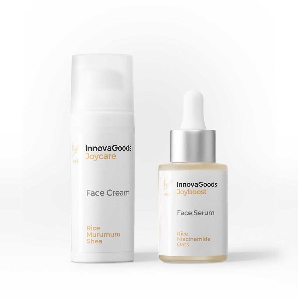 Duopakket gezichtshydratatie rijst - serum 30 ml en crème 50 ml