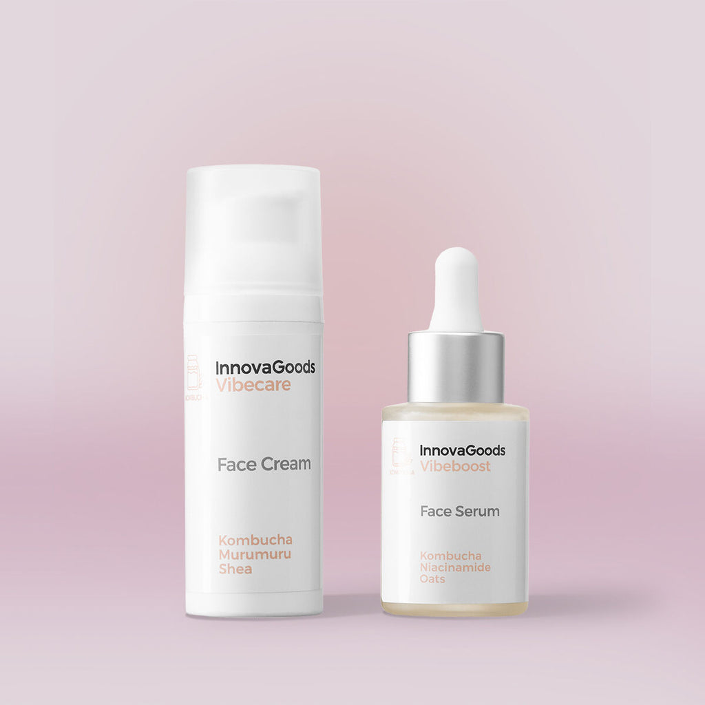 Duopakket gezichtshydratatie kombucha - serum 30 ml en crème 50 ml