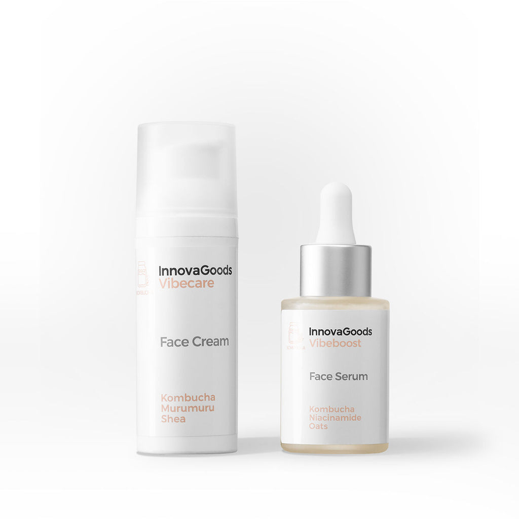 Duopakket gezichtshydratatie kombucha - serum 30 ml en crème 50 ml