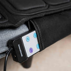 Trilmassage matras met warmte, 10 vibratiemotoren, 4 zones