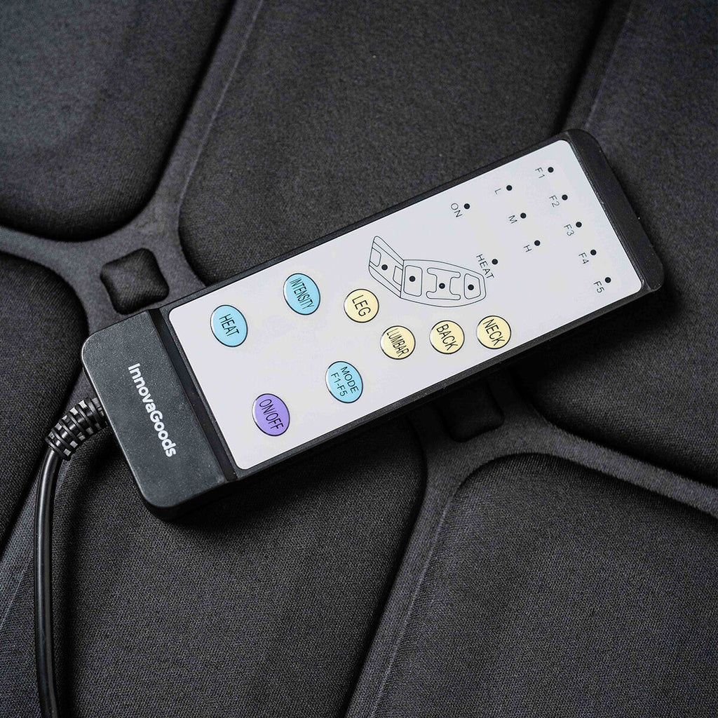 Trilmassage matras met warmte, 10 vibratiemotoren, 4 zones