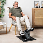 Statische pedaaltrainer armen en benen met antislipmat en LCD-teller